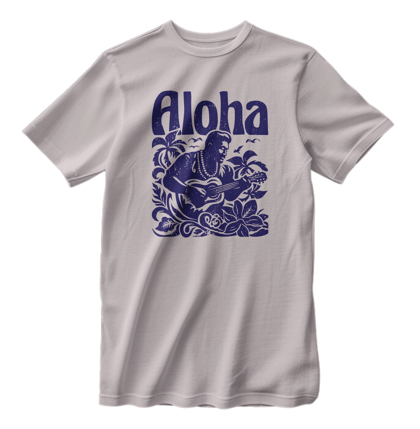 Aloha Ukulele Vintage Hawaii Islands T-Shirt Beach Surfing