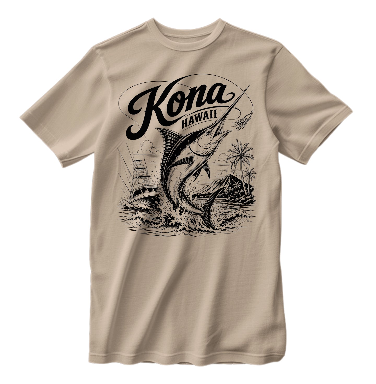 Kona Hawaii Sport Fishing T-Shirt