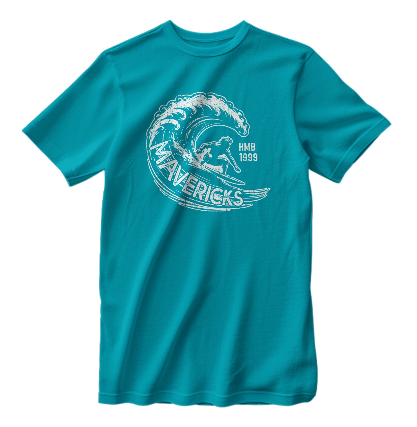 Vintage 1999 Half Moon Bay California Mavericks Surfing Competition T-Shirt