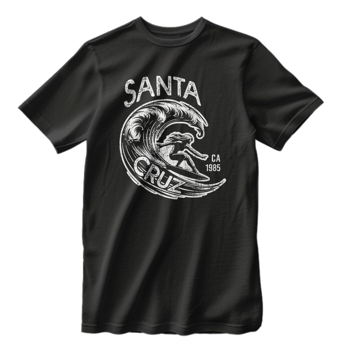 Vintage 1985 Santa Cruz Surfing T-Shirt Surf Queens