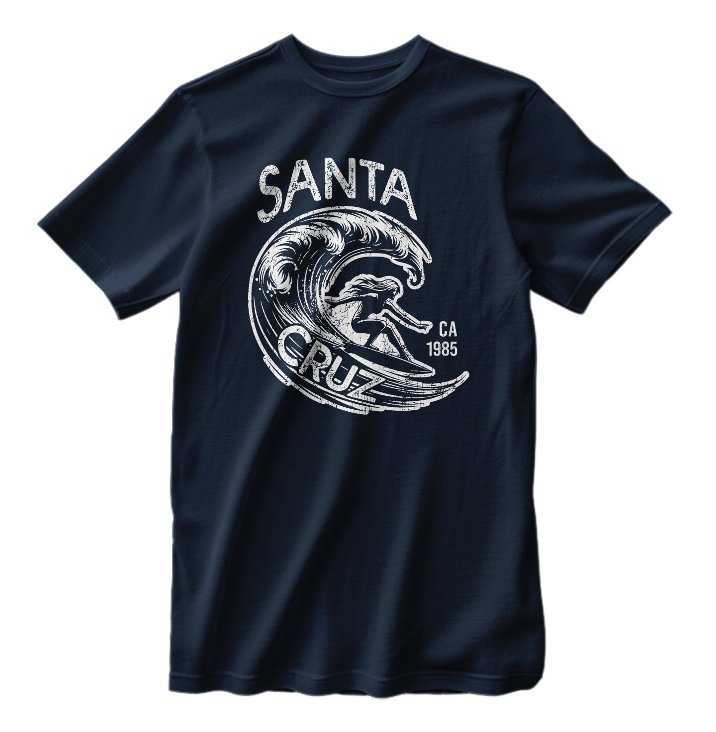 Vintage 1985 Santa Cruz Surfing T-Shirt Surf Queens