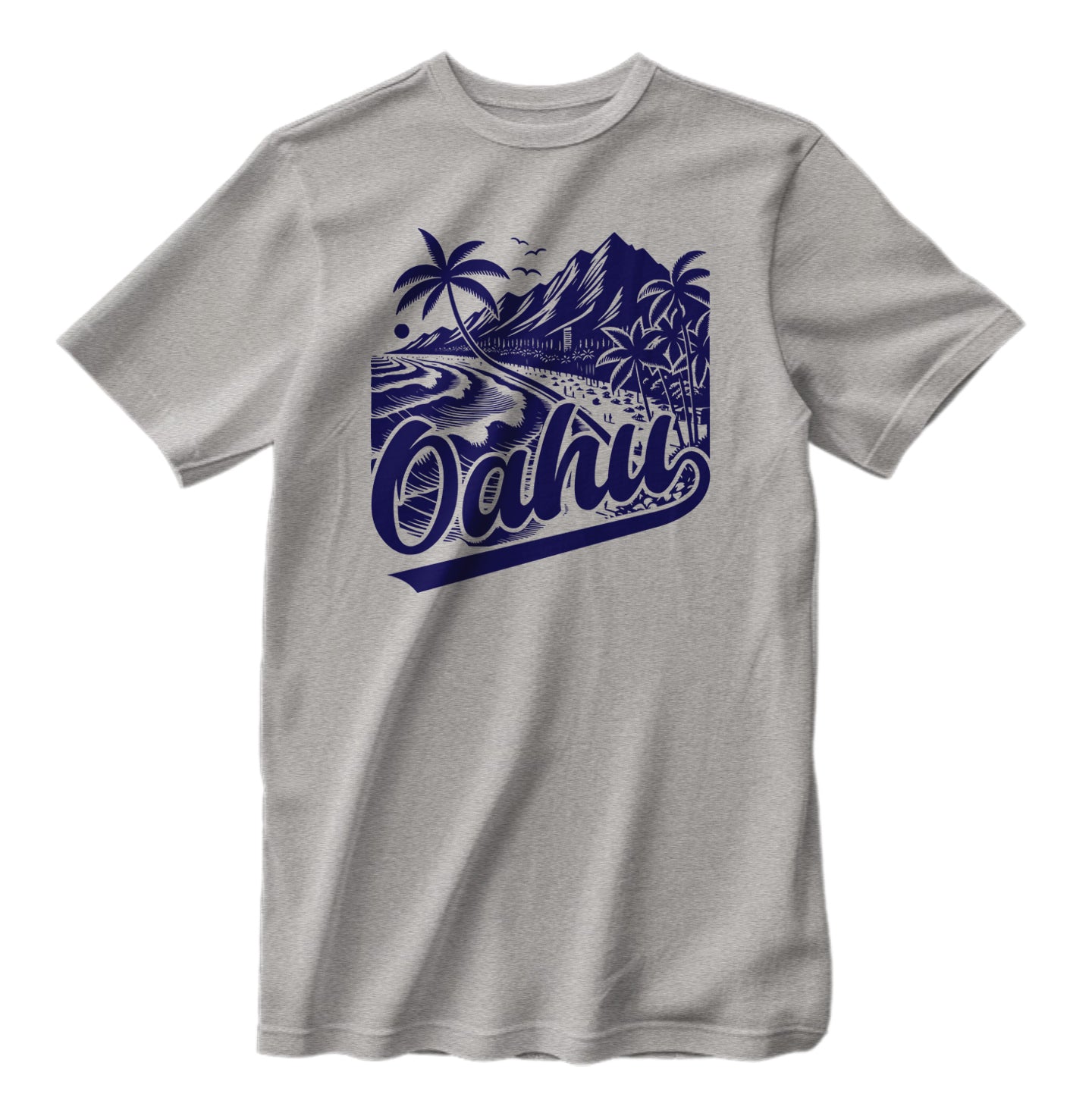Vintage Oahu Hawaii Island Retro Style T-Shirt