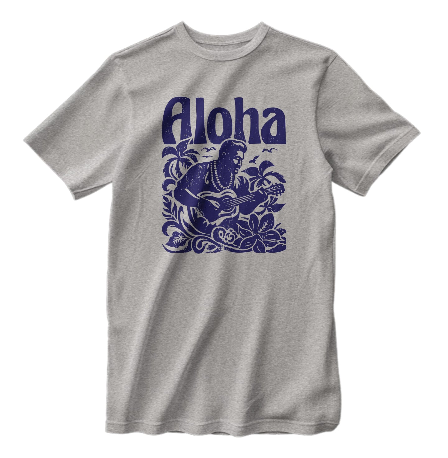 Aloha Ukulele Vintage Hawaii Islands T-Shirt Beach Surfing