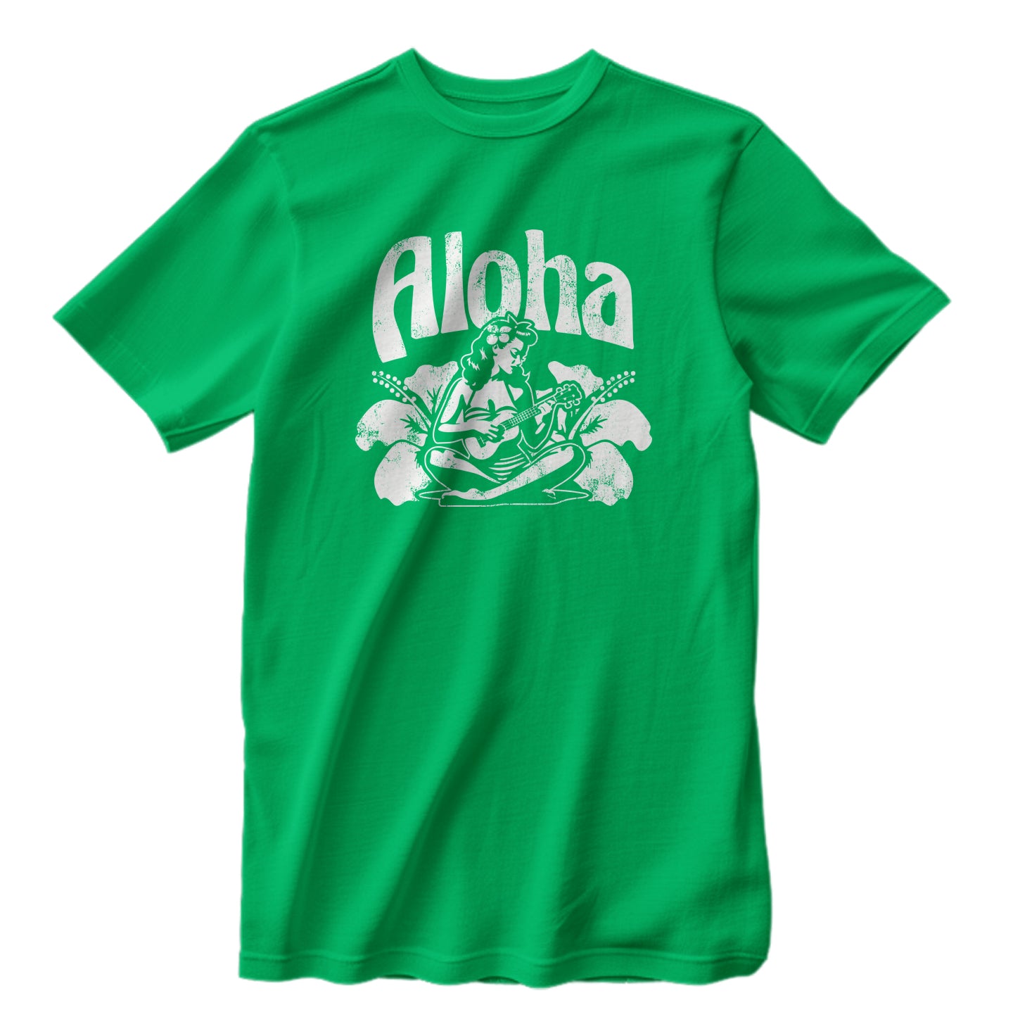 Vintage Aloha Ukulele Hula Girl Retro T-Shirt