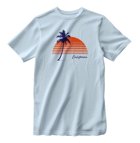 Vintage California Palm Tree and Sunset T-Shirt
