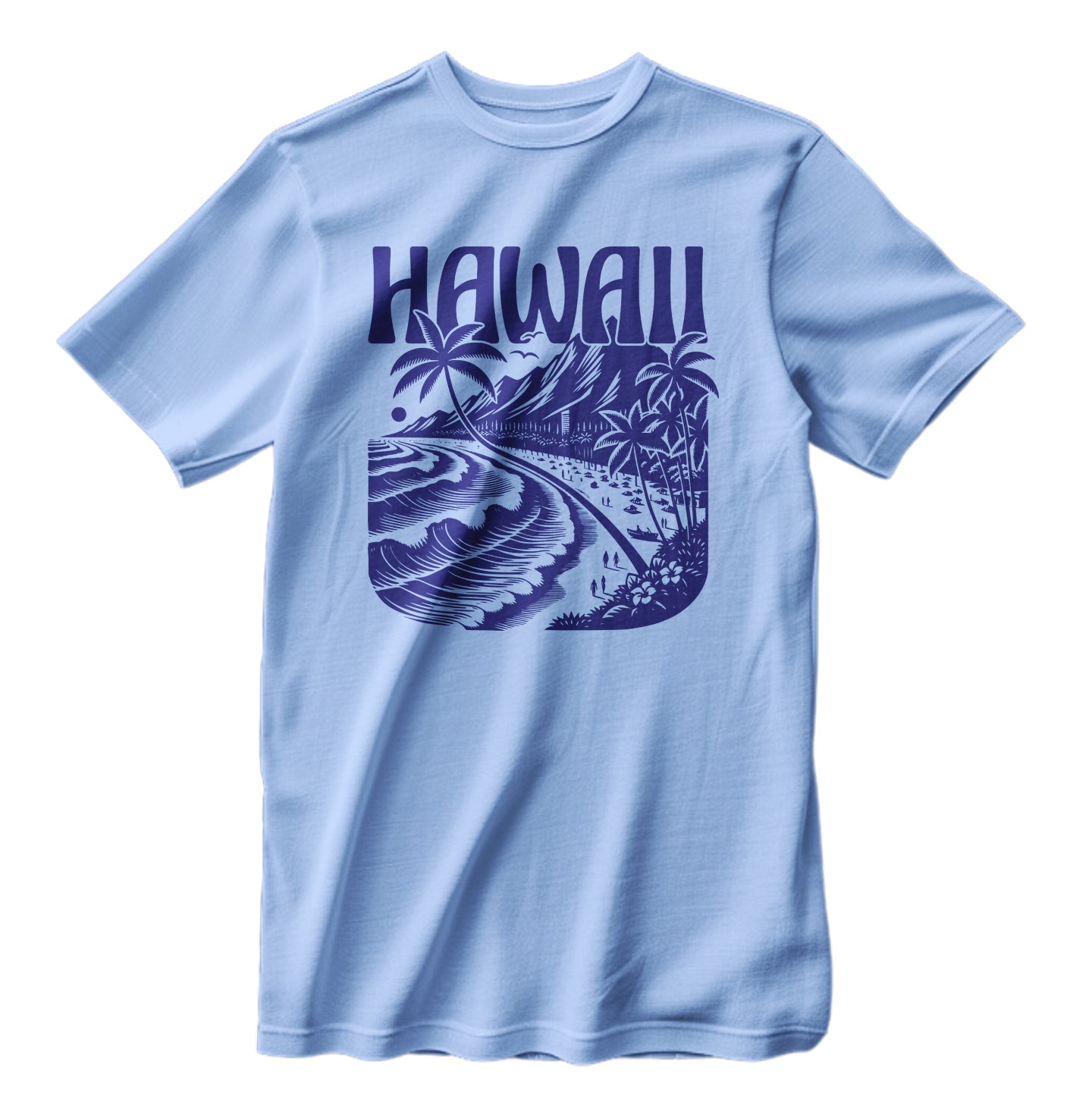 Vintage Hawaii Islands Beach Unisex Classic Retro T-Shirt