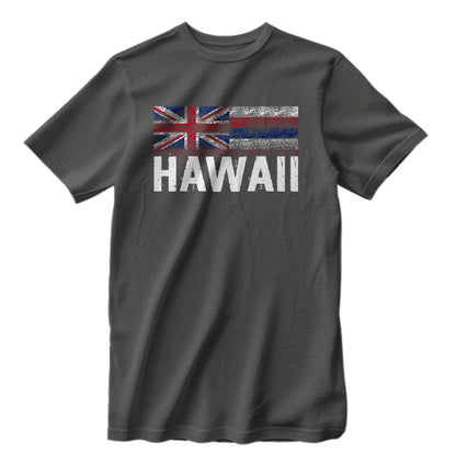 Classic Hawaii Flag Grunge Distressed T-Shirt