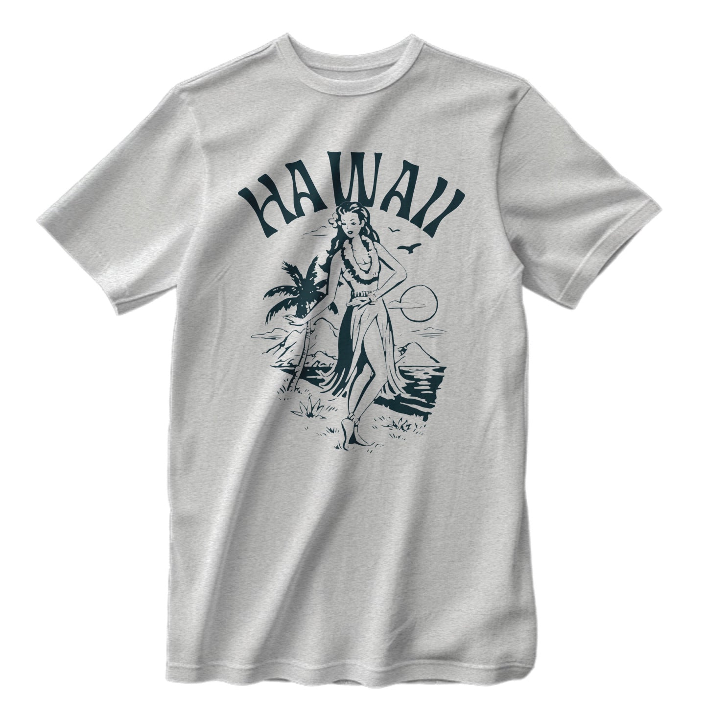 Vintage Hawaii Hula Girl Island Classic T-Shirt