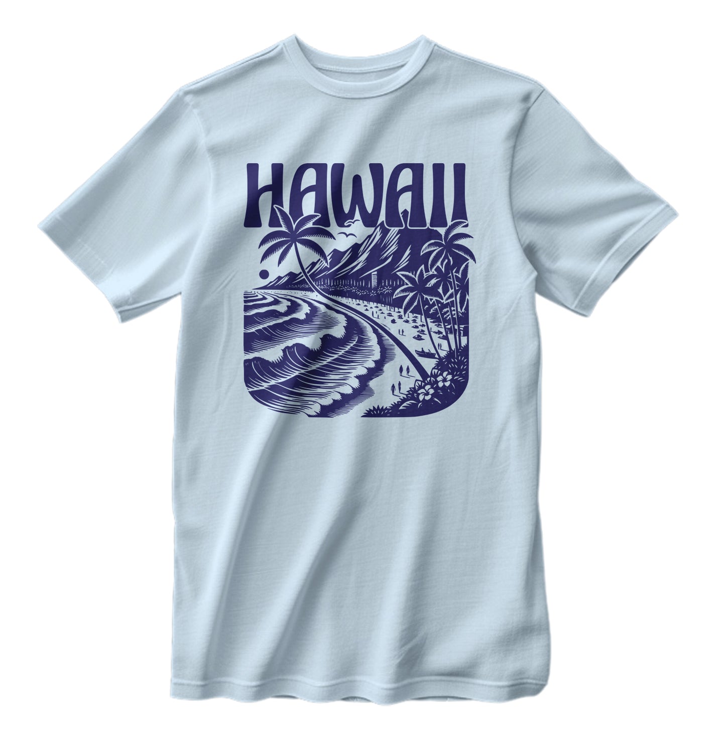 Vintage Hawaii Islands Beach Unisex Classic Retro T-Shirt
