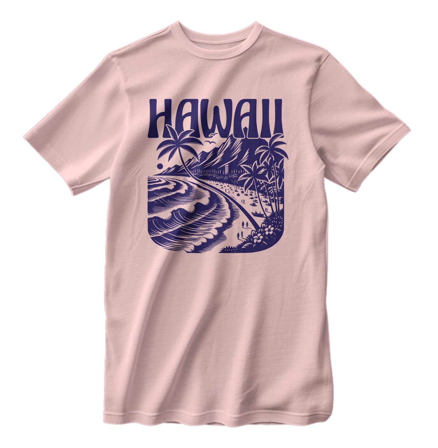 Vintage Hawaii Islands Beach Unisex Classic Retro T-Shirt