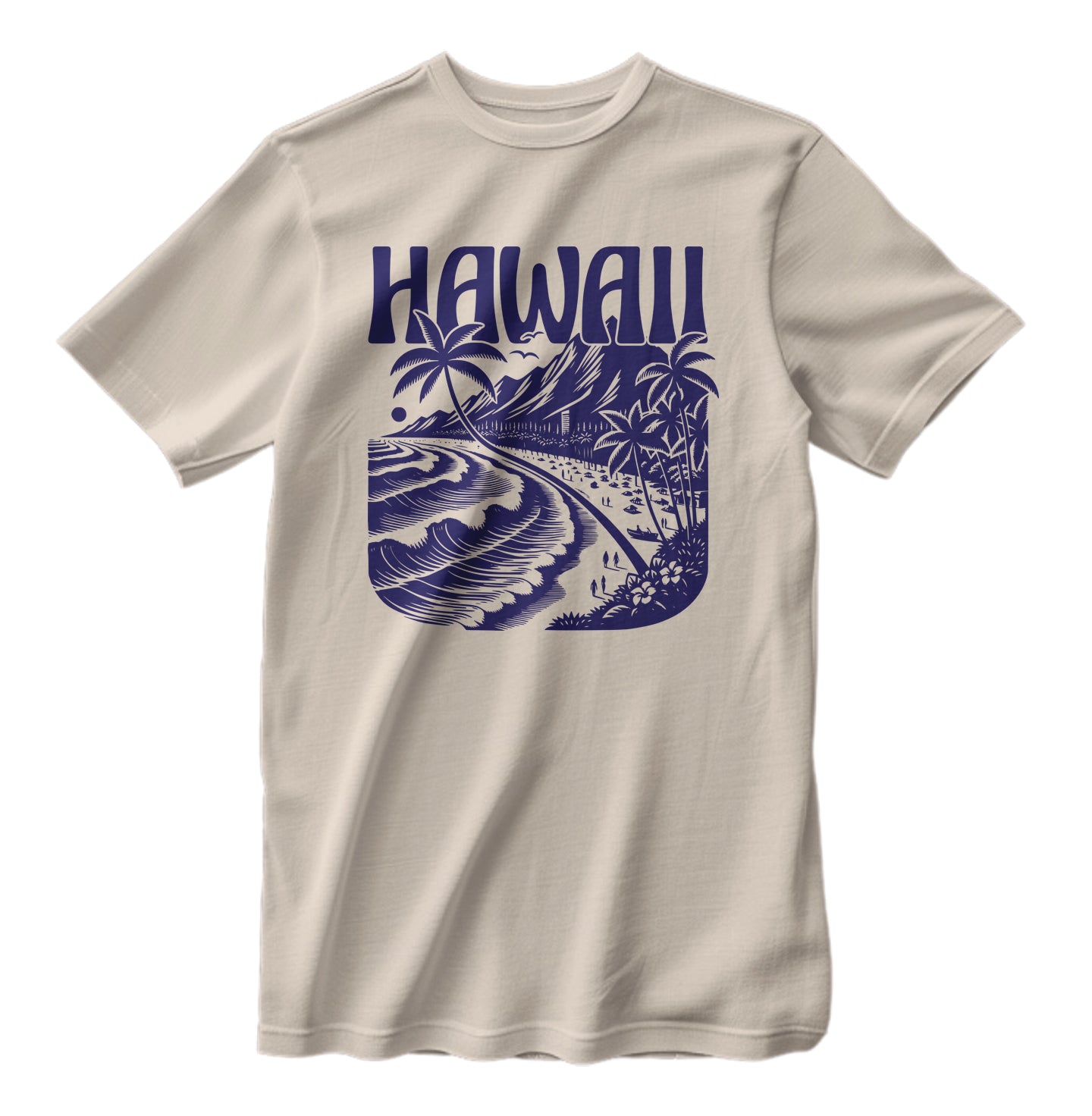 Vintage Hawaii Islands Beach Unisex Classic Retro T-Shirt