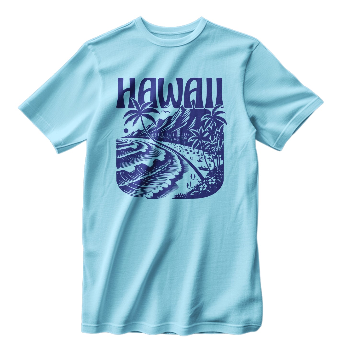 Vintage Hawaii Islands Beach Unisex Classic Retro T-Shirt