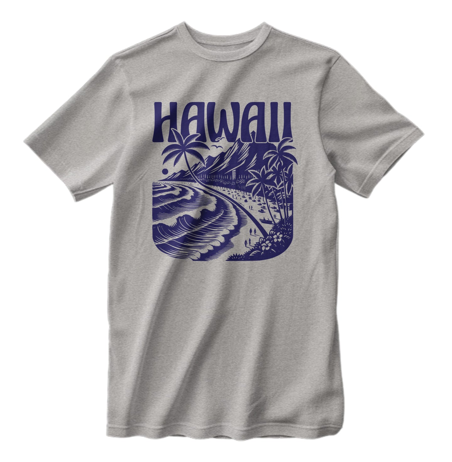Vintage Hawaii Islands Beach Unisex Classic Retro T-Shirt