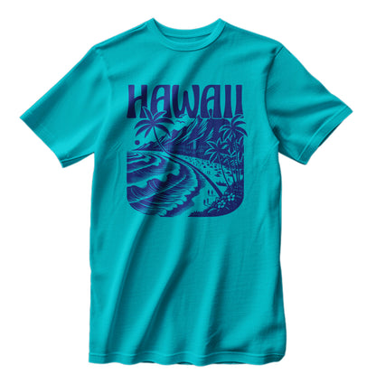 Vintage Hawaii Islands Beach Unisex Classic Retro T-Shirt