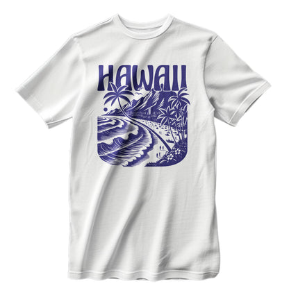 Vintage Hawaii Islands Beach Unisex Classic Retro T-Shirt