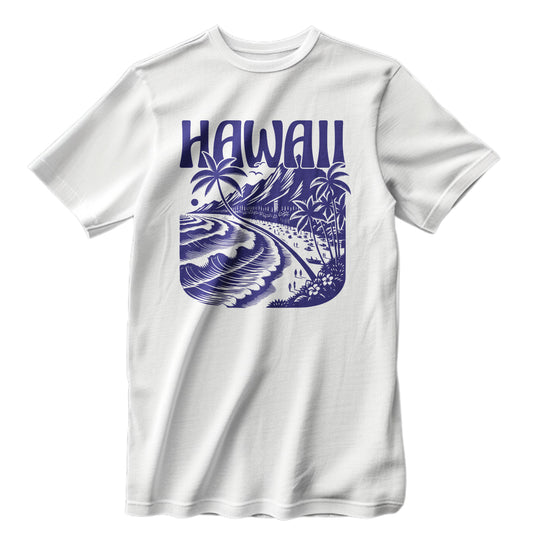 Vintage Hawaii Islands Beach Unisex Classic Retro T-Shirt