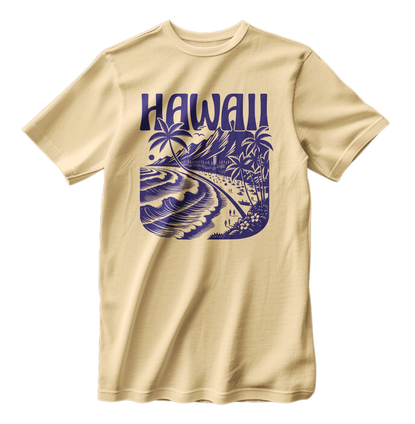 Vintage Hawaii Islands Beach Unisex Classic Retro T-Shirt