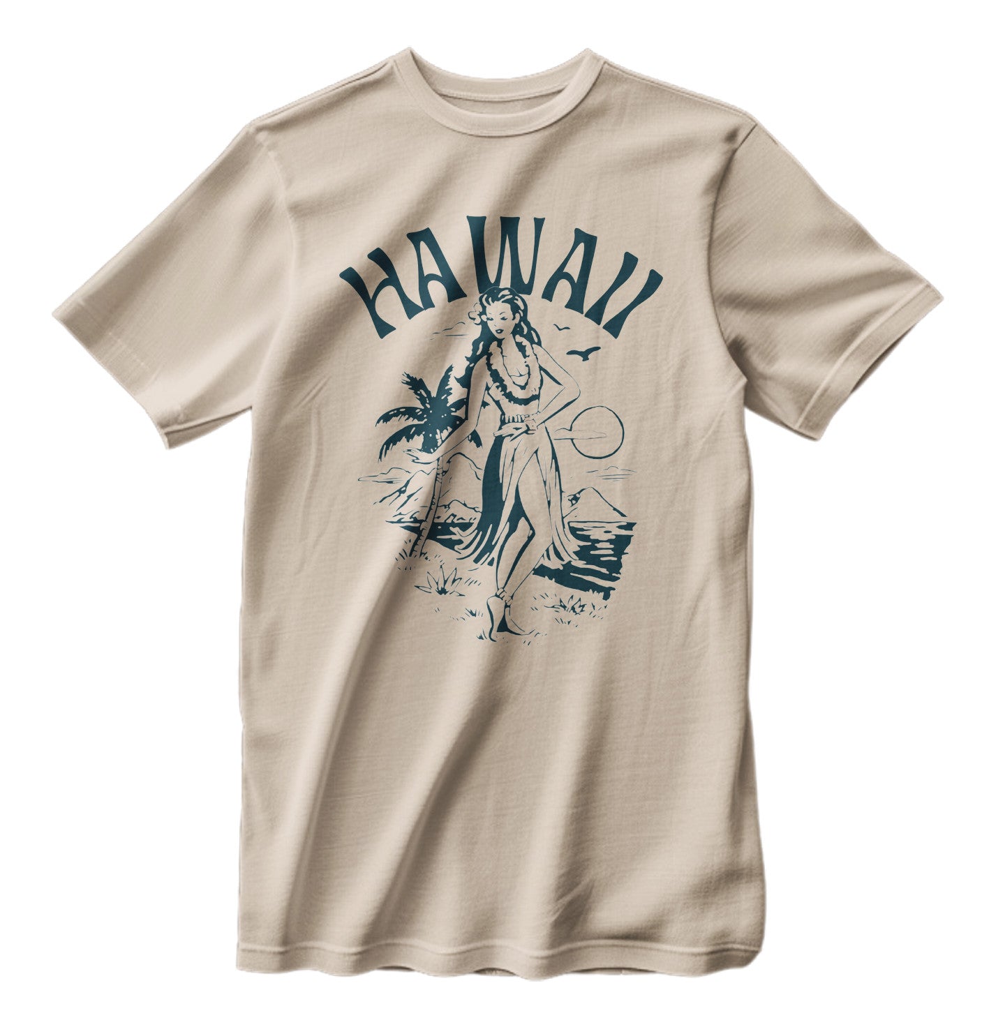 Vintage Hawaii Hula Girl Island Classic T-Shirt