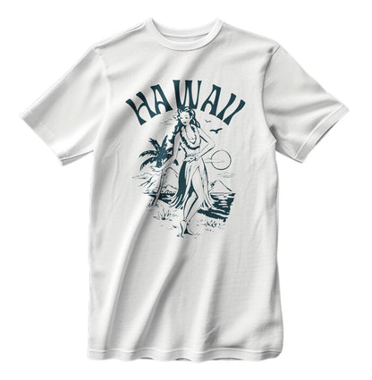 Vintage Hawaii Hula Girl Island Classic T-Shirt