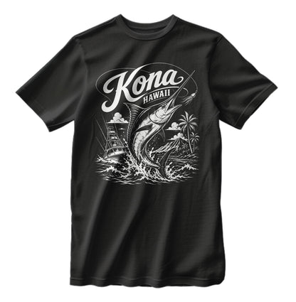 Kona Hawaii Sport Fishing T-Shirt Marlin