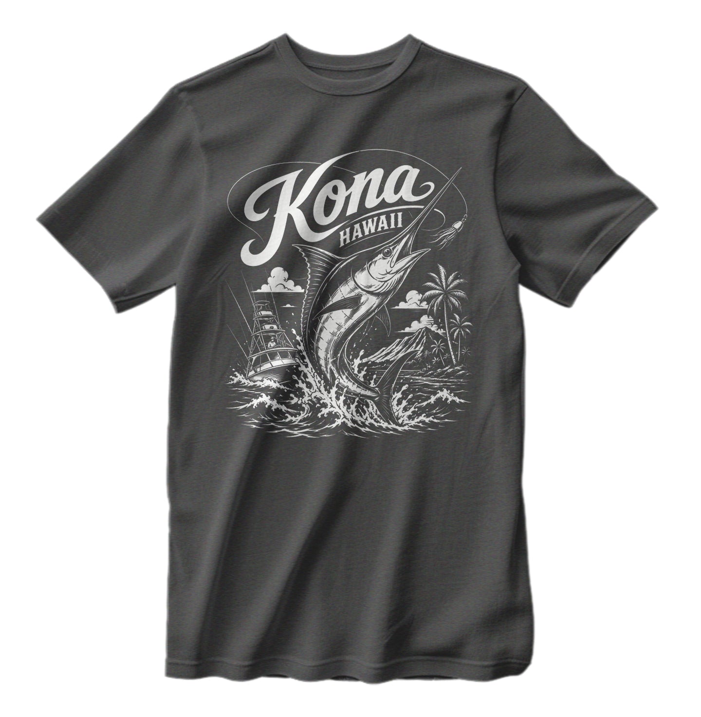Kona Hawaii Sport Fishing T-Shirt Marlin