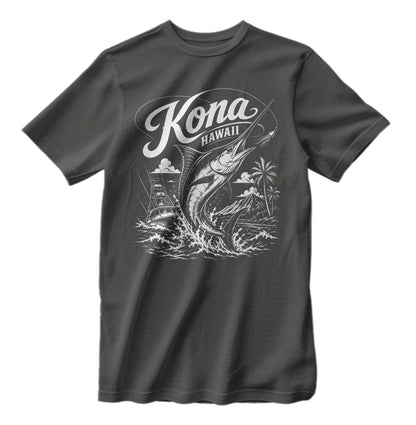 Kona Hawaii Sport Fishing T-Shirt Marlin