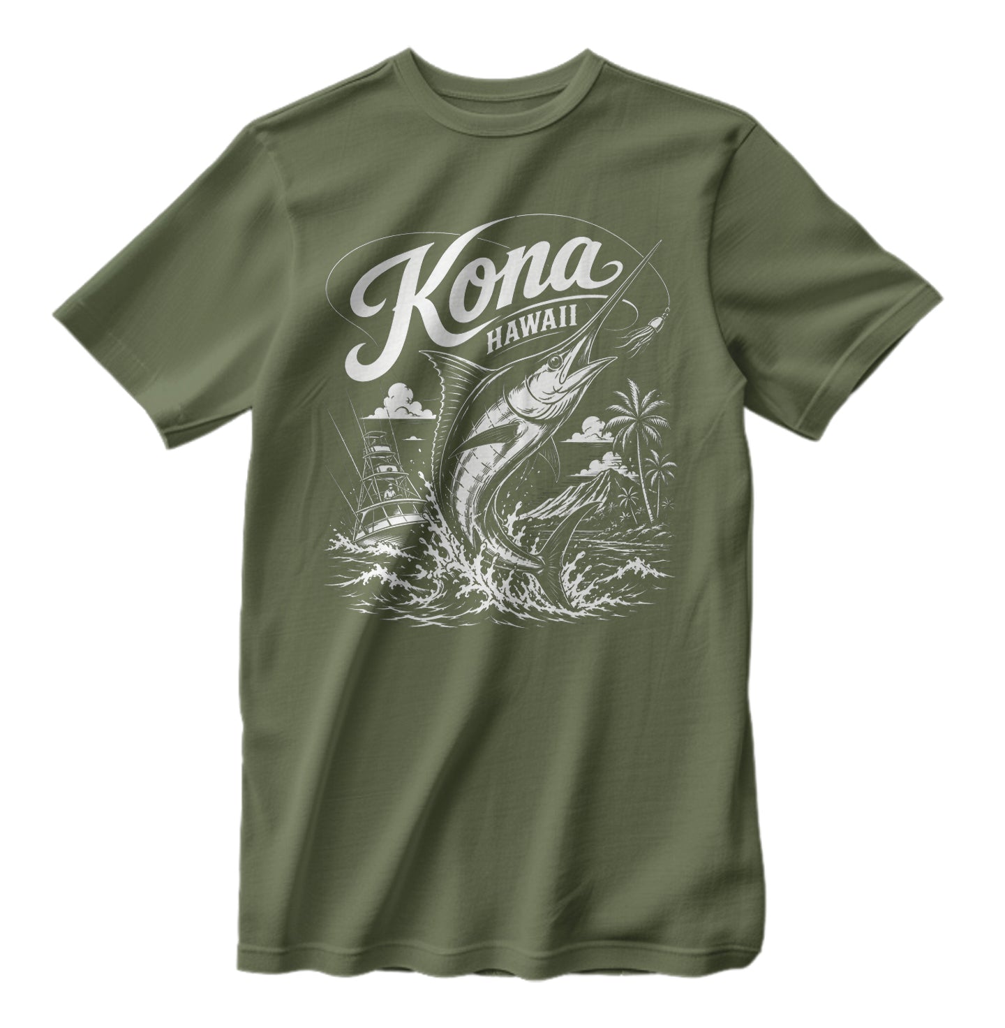 Kona Hawaii Sport Fishing T-Shirt Marlin