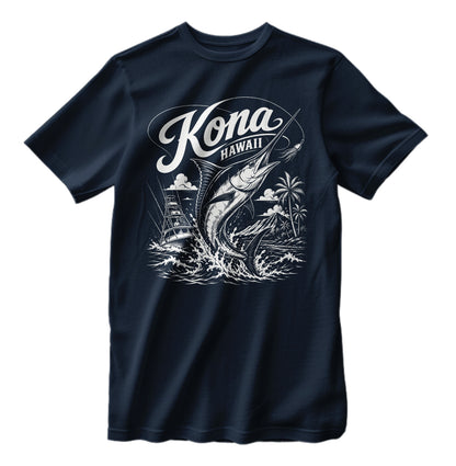 Kona Hawaii Sport Fishing T-Shirt Marlin