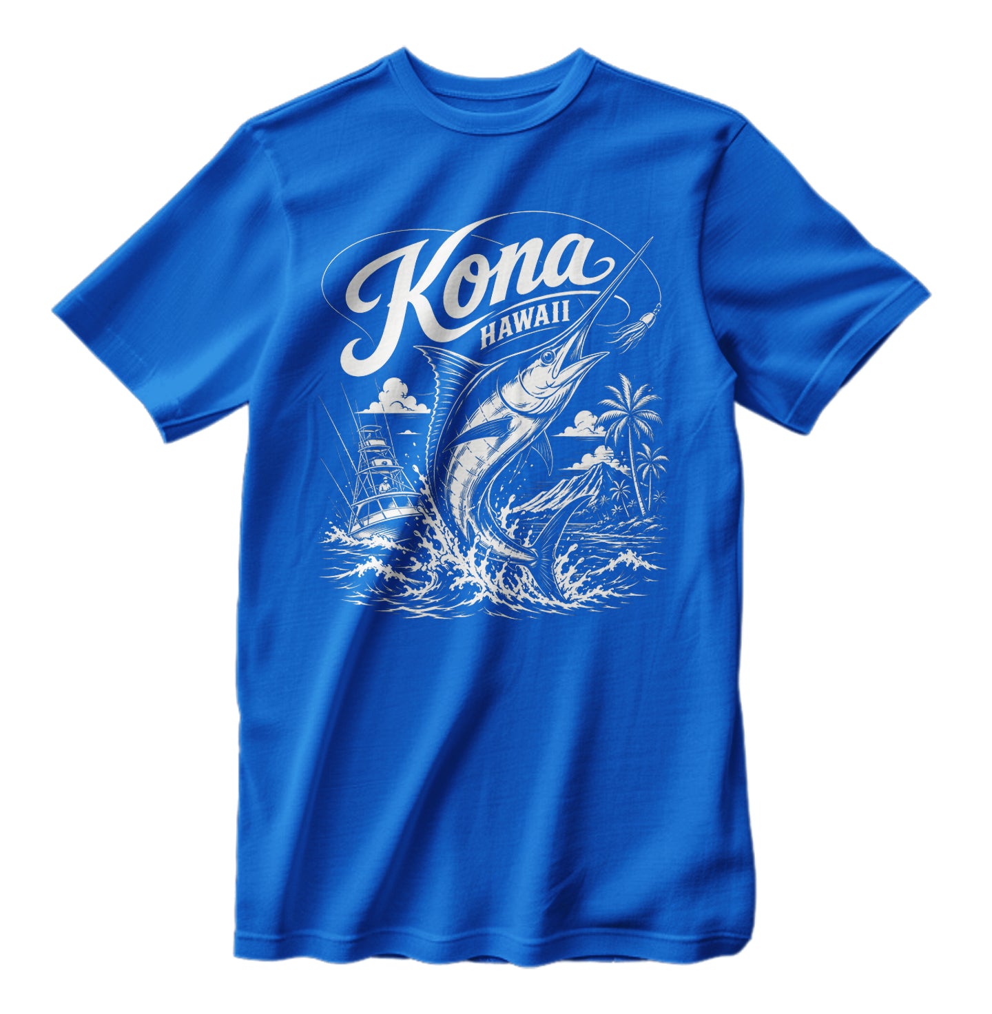 Kona Hawaii Sport Fishing T-Shirt Marlin