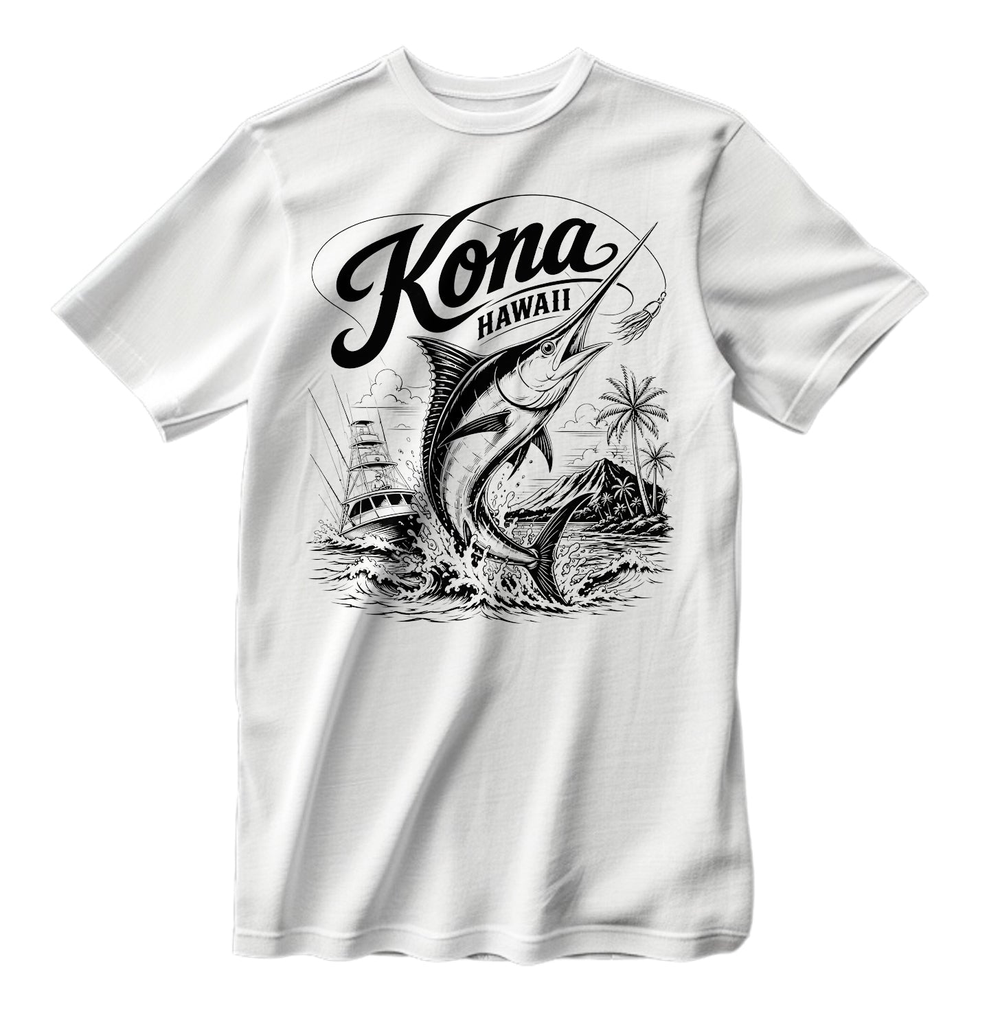 Kona Hawaii Sport Fishing T-Shirt