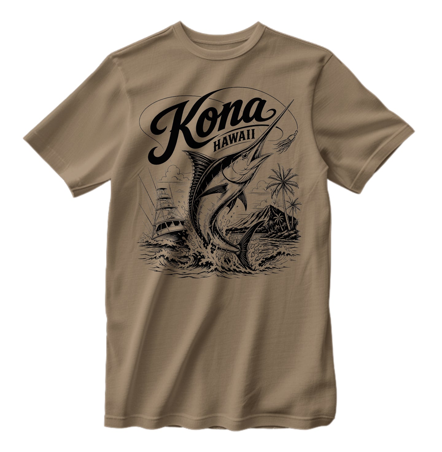 Kona Hawaii Sport Fishing T-Shirt