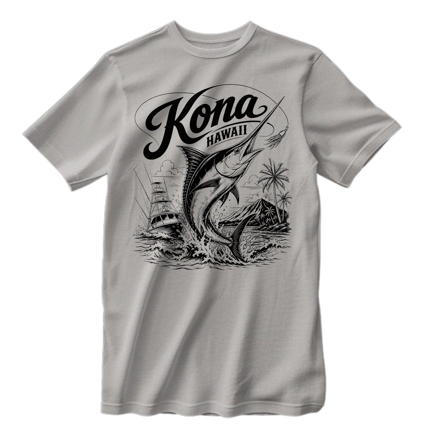 Kona Hawaii Sport Fishing T-Shirt
