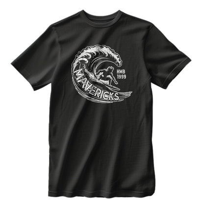 Vintage 1999 Half Moon Bay California Mavericks Surfing Competition T-Shirt