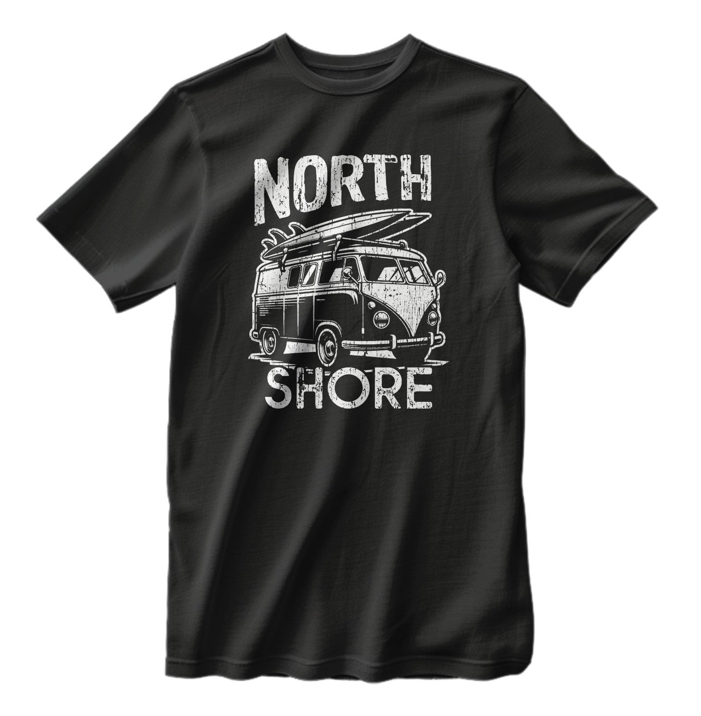 North Shore Hawaii Surfing Camper Van Vintage T-Shirt