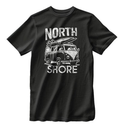 North Shore Hawaii Surfing Camper Van Vintage T-Shirt