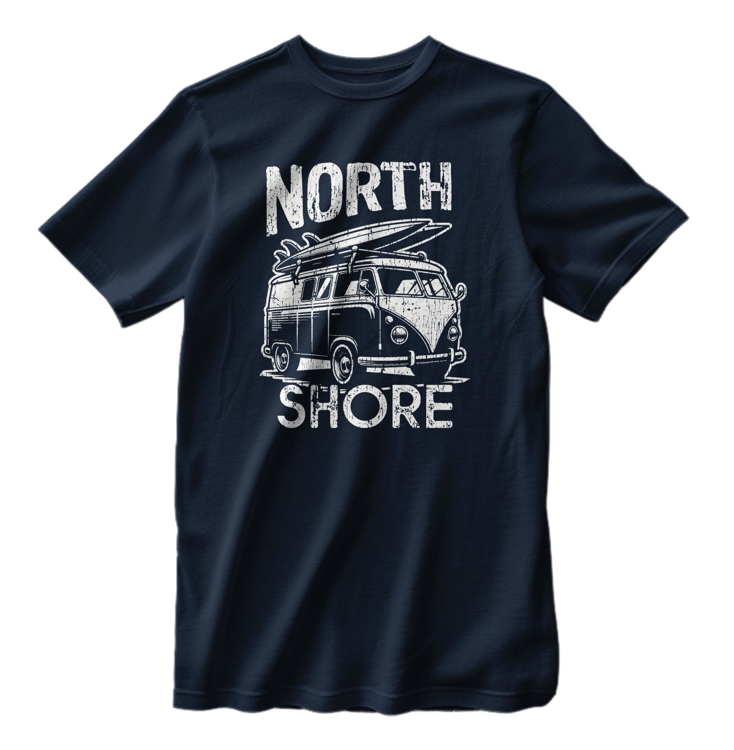 North Shore Hawaii Surfing Camper Van Vintage T-Shirt