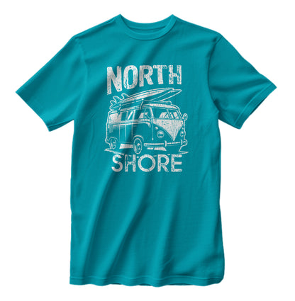 North Shore Hawaii Surfing Camper Van Vintage T-Shirt