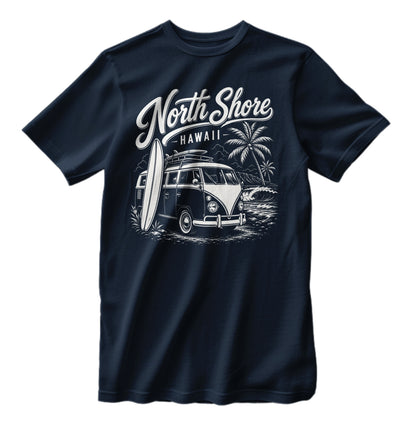 Vintage North Shore Hawaii Surfing Bus T-shirt