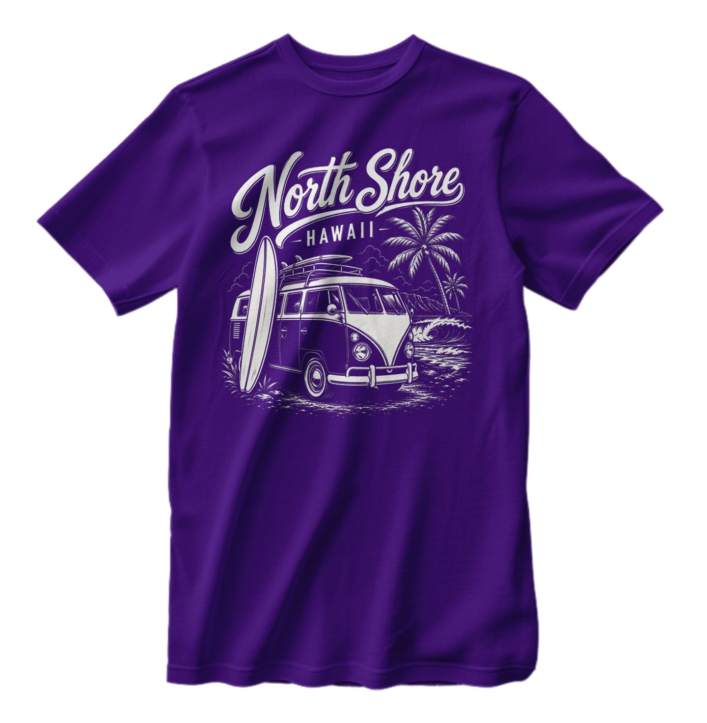 Vintage North Shore Hawaii Surfing Bus T-shirt