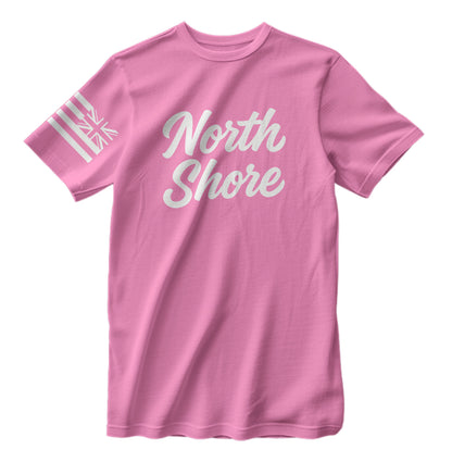 North Shore Hawaii Script T-Shirt HI Flag