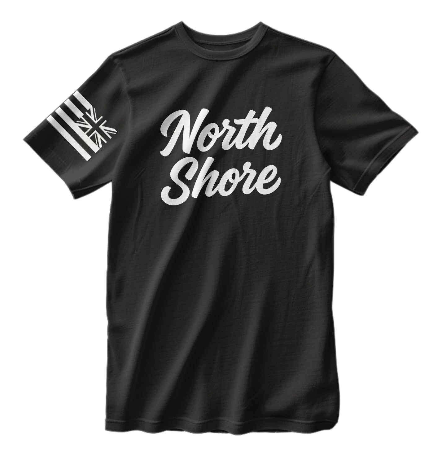 North Shore Hawaii Script T-Shirt HI Flag