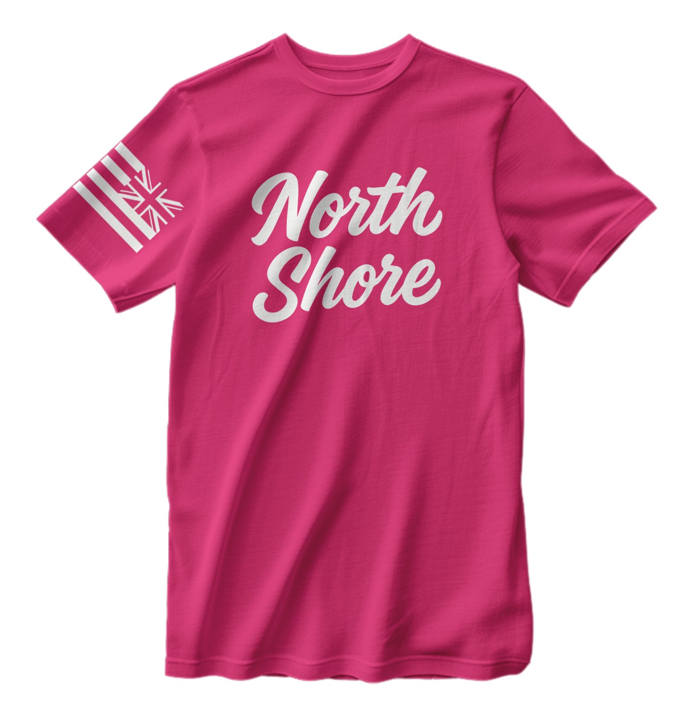 North Shore Hawaii Script T-Shirt HI Flag