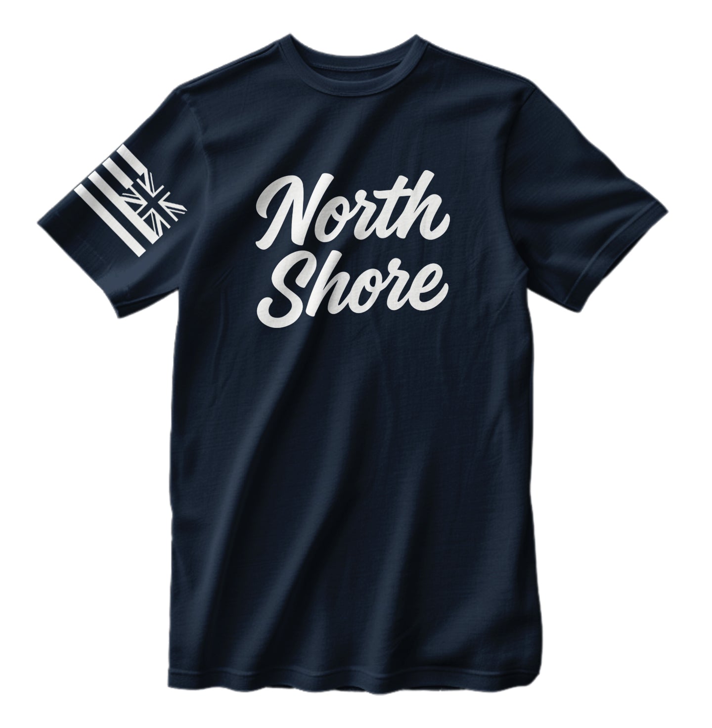 North Shore Hawaii Script T-Shirt HI Flag