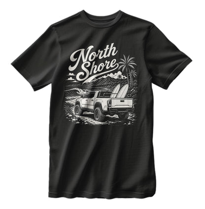 North Shore Hawaii Vintage Surfing T-shirt Off Road Truck