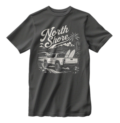 North Shore Hawaii Vintage Surfing T-shirt Off Road Truck