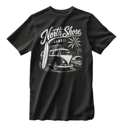 Vintage North Shore Hawaii Surfing Bus T-shirt