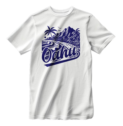 Vintage Oahu Hawaii Island Retro Style T-Shirt
