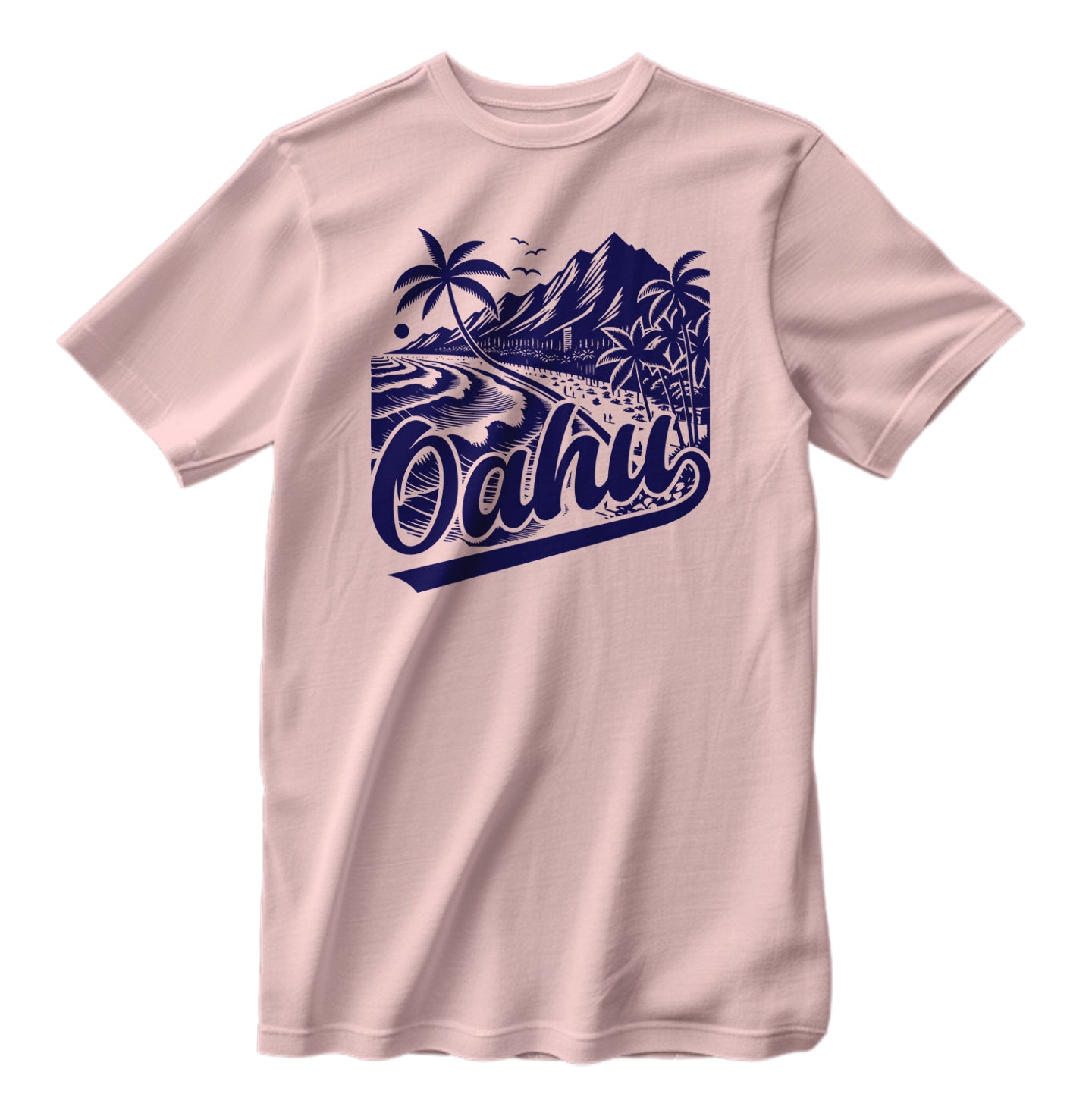 Vintage Oahu Hawaii Island Retro Style T-Shirt