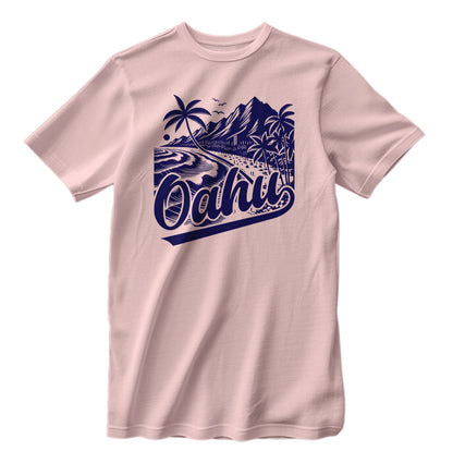 Vintage Oahu Hawaii Island Retro Style T-Shirt